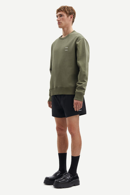 SAMSØE SAMSØE - JOEL CREW NECK - DUSTY OLIVE