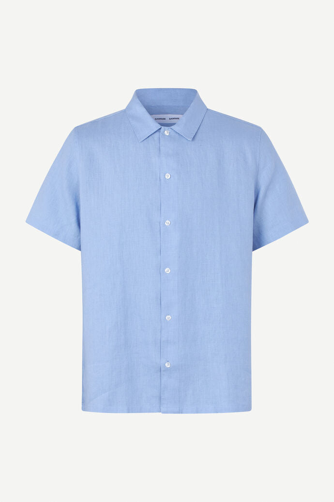 SAMSØE SAMSØE - SAAVAN JX SHIRT - BRUNNERA BLUE