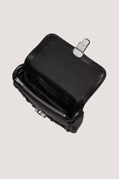MARC JACOBS - THE SEQUIN J MARC SHOULDER BAG - BLACK