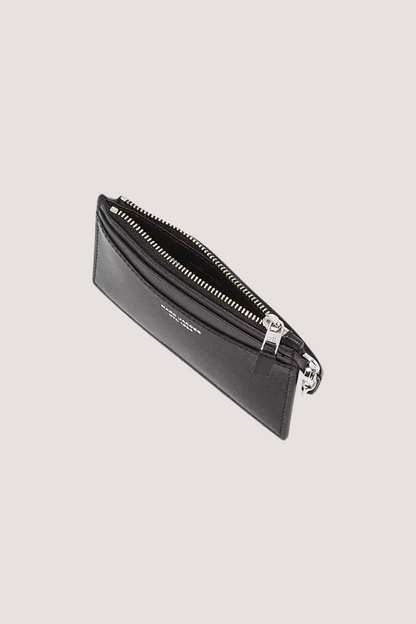 MARC JACOBS - THE SLIM 84 TOP ZIP WRISTLET WALLET - BLACK
