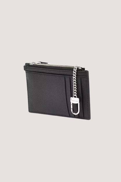 MARC JACOBS - THE SLIM 84 TOP ZIP WRISTLET WALLET - BLACK