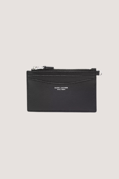 MARC JACOBS - THE SLIM 84 TOP ZIP WRISTLET WALLET - BLACK