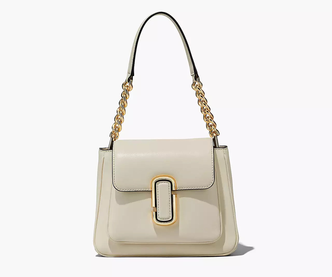 MARC JACOBS - THE J MARC CHAIN SATCHEL - NEW CLOUD WHITE