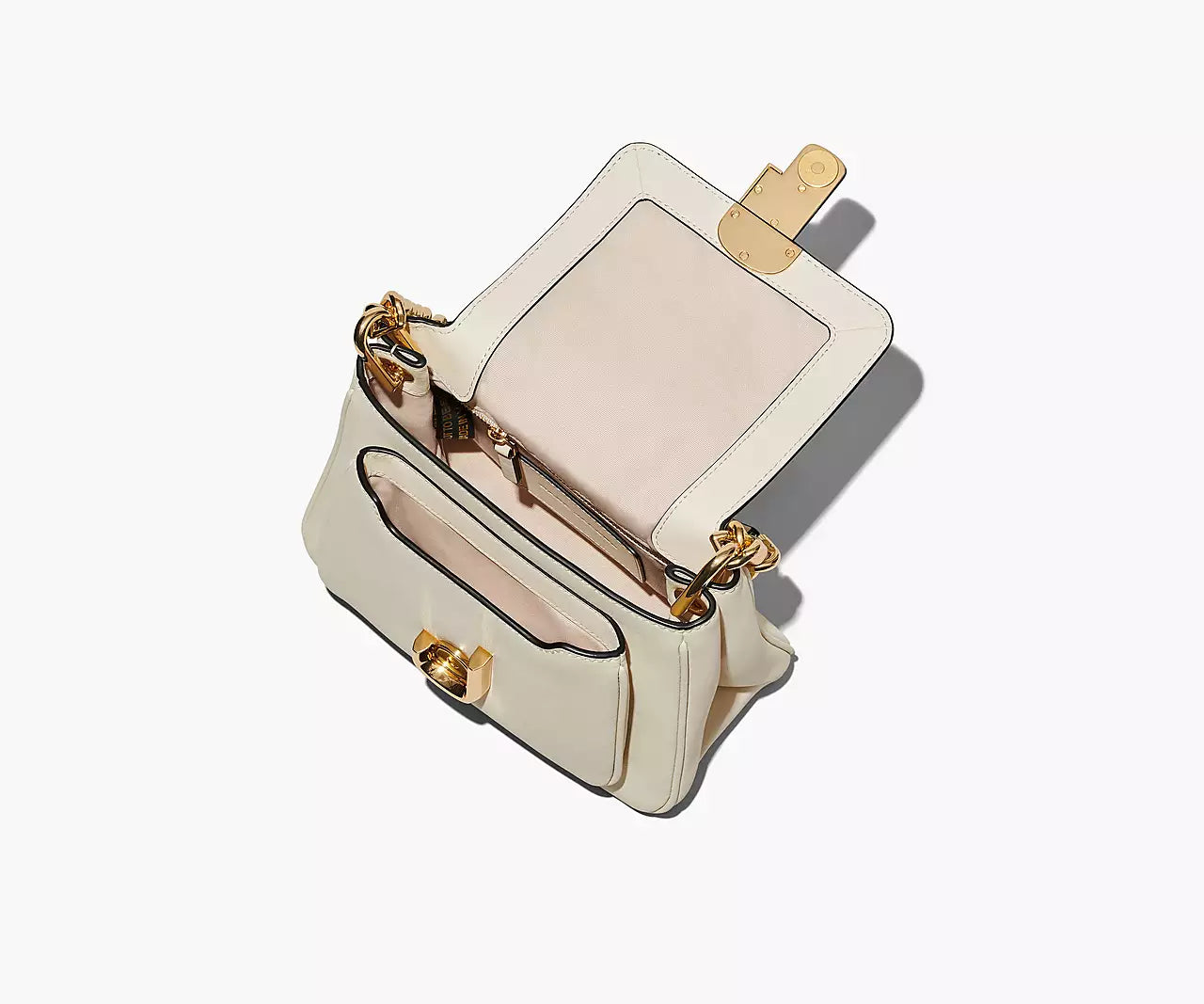 MARC JACOBS - THE J MARC CHAIN SATCHEL - NEW CLOUD WHITE