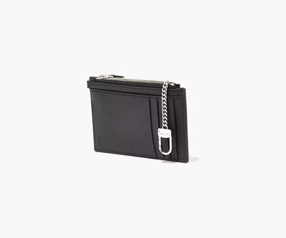 MARC JACOBS - THE SLIM 84 TOP ZIP WRISTLET WALLET - BLACK