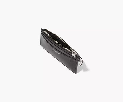 MARC JACOBS - THE SLIM 84 TOP ZIP WRISTLET WALLET - BLACK