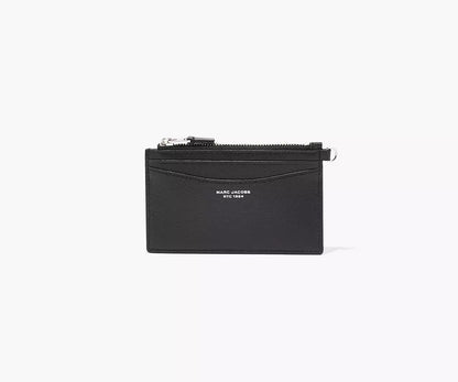 MARC JACOBS - THE SLIM 84 TOP ZIP WRISTLET WALLET - BLACK