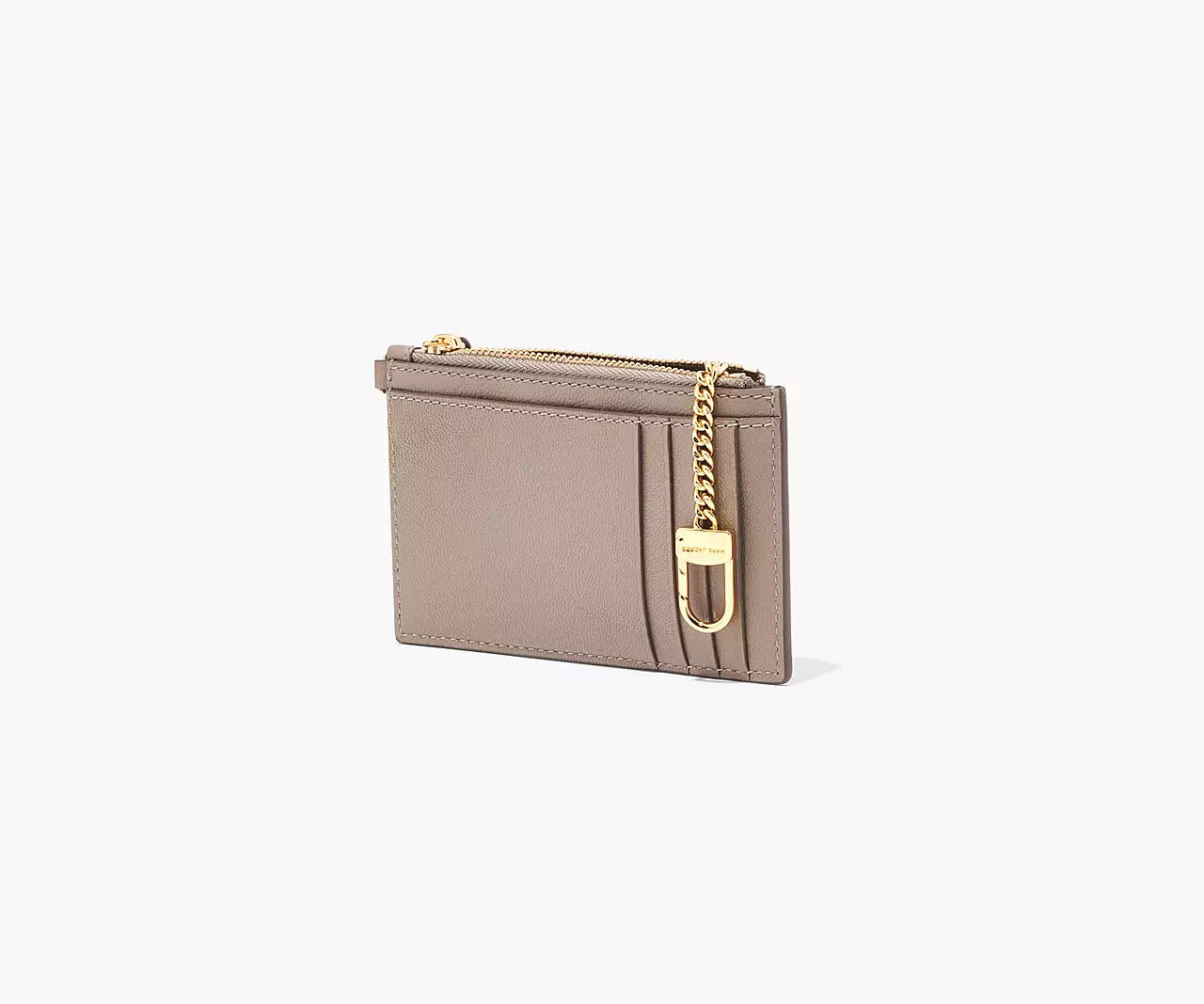 MARC JACOBS - THE SLIM 84 TOP ZIP WRISTLET WALLET - CEMENT