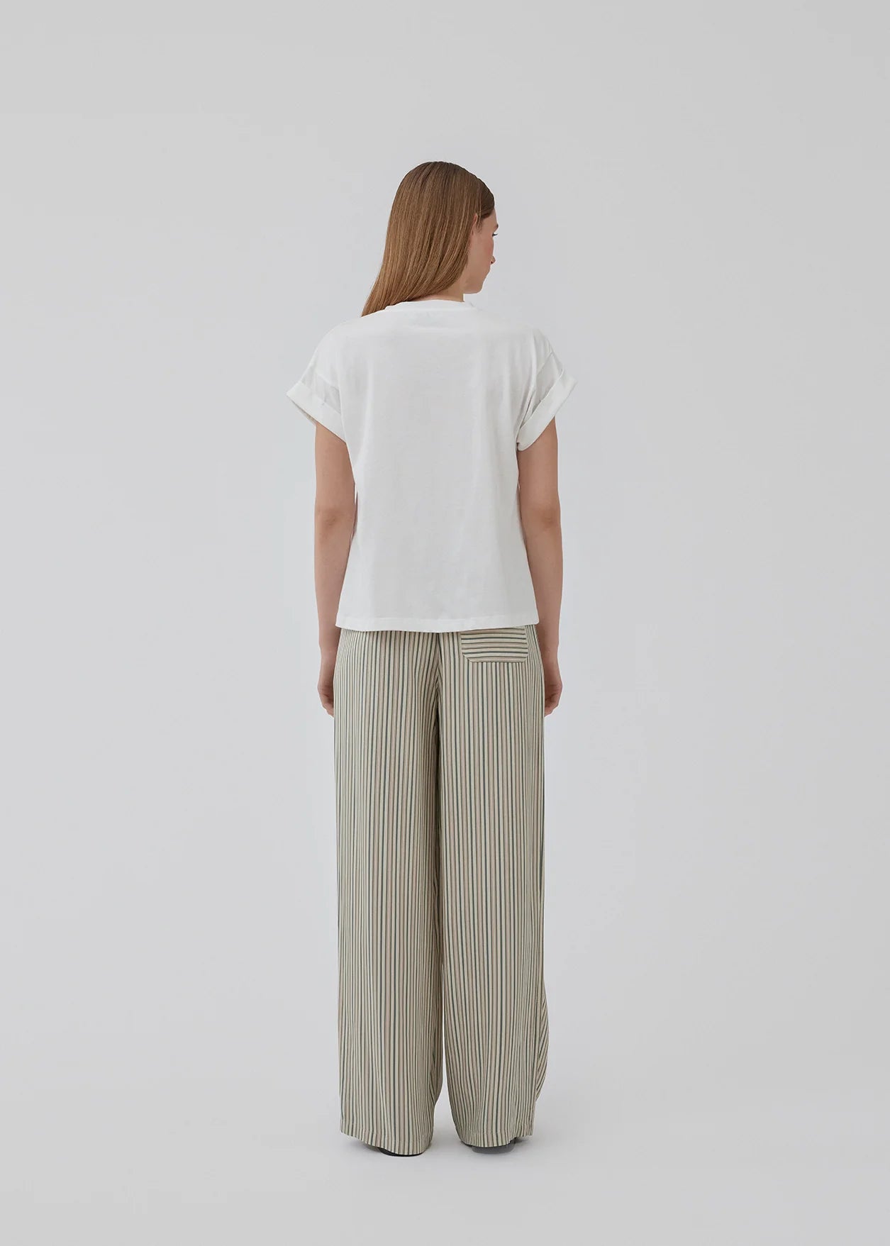 MODSTRÖM - HISSA PRINT PANTS - SOFT STRIPE