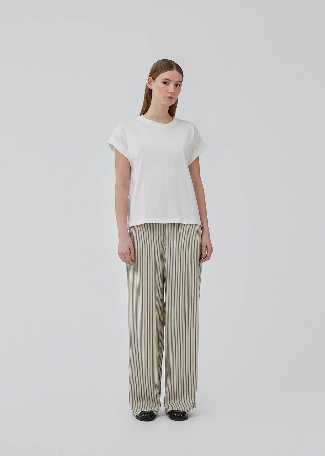 MODSTRÖM - HISSA PRINT PANTS - SOFT STRIPE