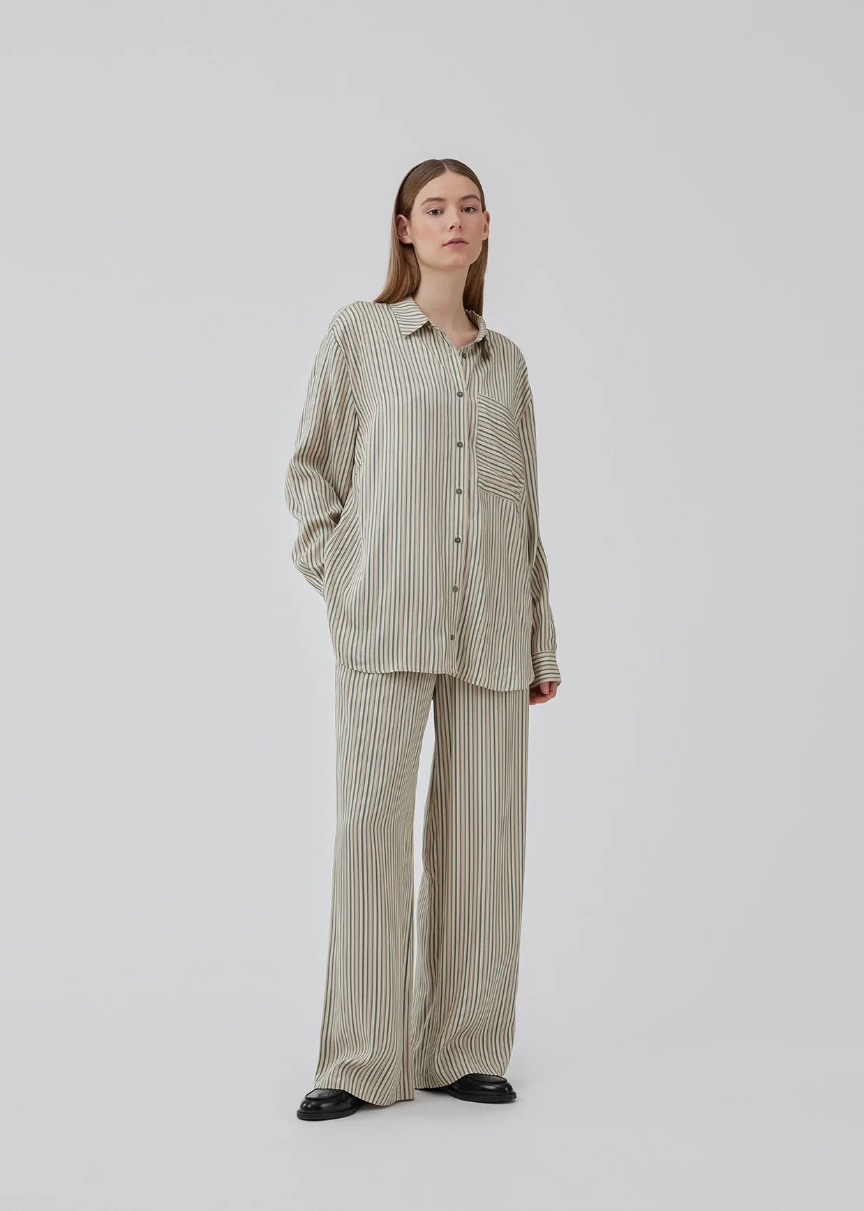 MODSTRÖM - HISSA PRINT PANTS - SOFT STRIPE