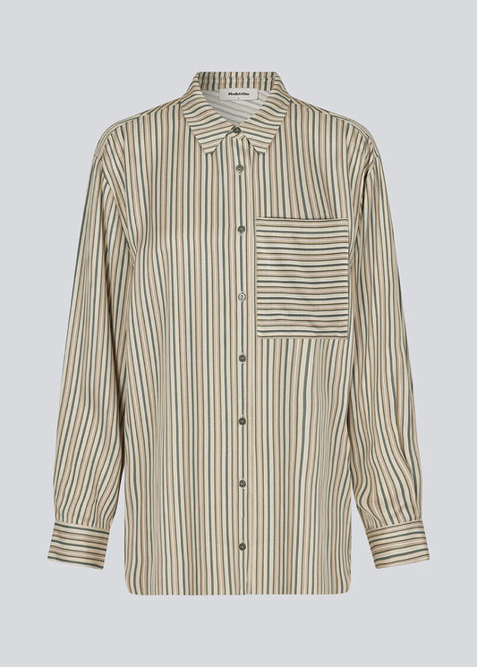 MODSTRÖM - HISSA PRINT SHIRT - SOFT STRIPE