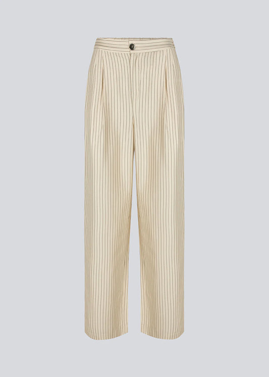 MODSTRÖM - ISABELMD PANTS - SUMMER SAND PINSTRIPE