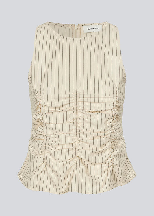 MODSTRÖM - ISABEL TOP - SUMMER SAND PINSTRIPE