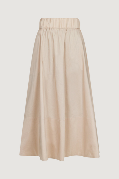 NEO NOIR - YARA POPLIN SKIRT - DARK SAND