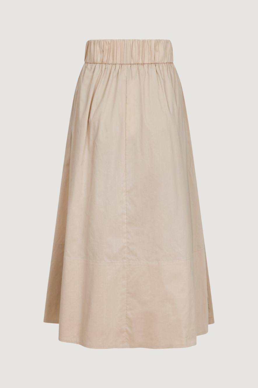 NEO NOIR - YARA POPLIN SKIRT - DARK SAND