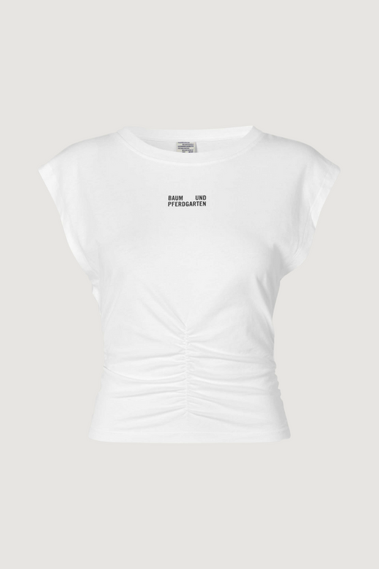 BAUM UND PFERDGARTEN - JELONA T-SHIRT - WHITE MAHOGANY LOGO