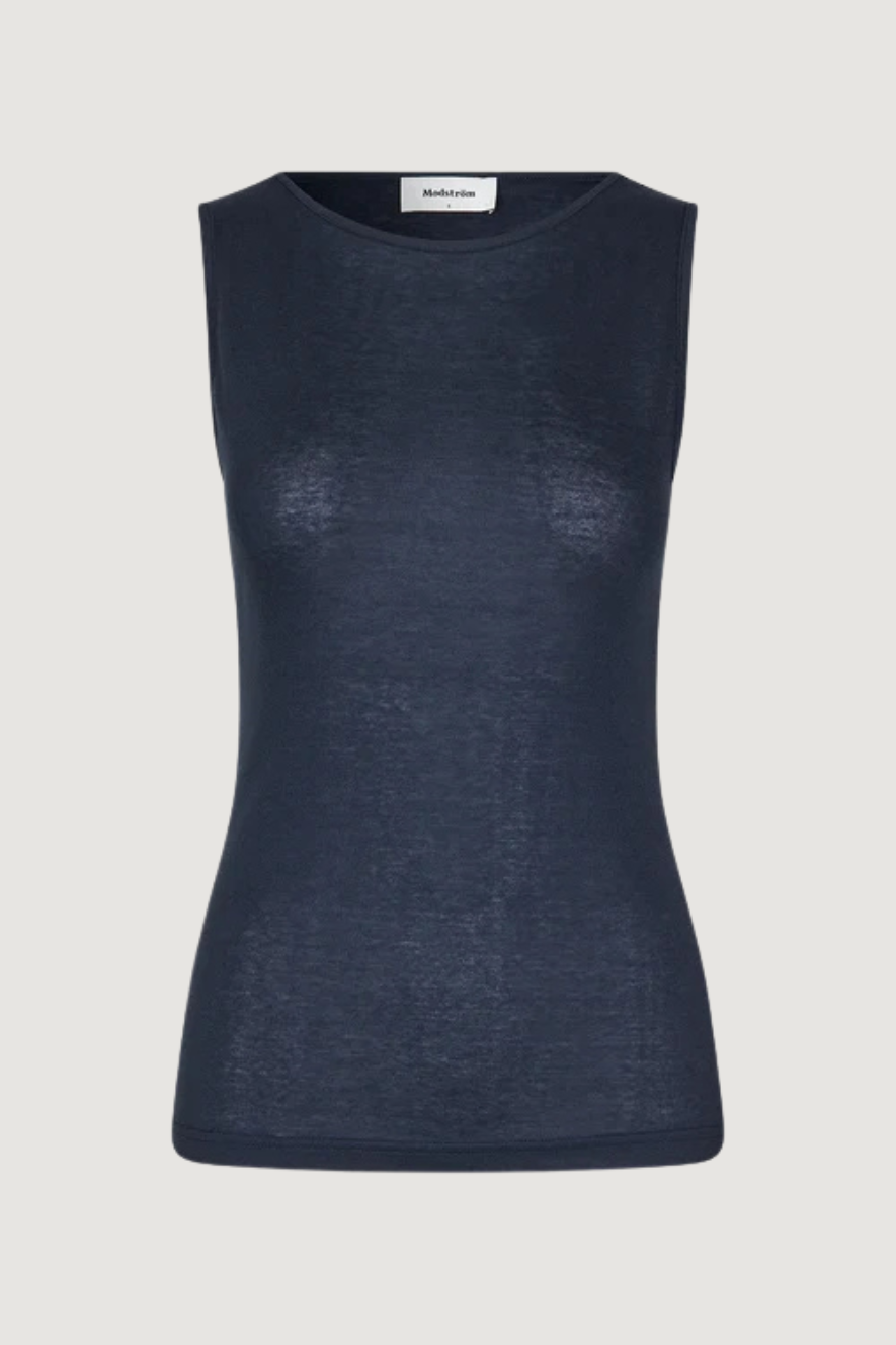 MODSTRÖM - HARPERMD TOP - NAVY SKY