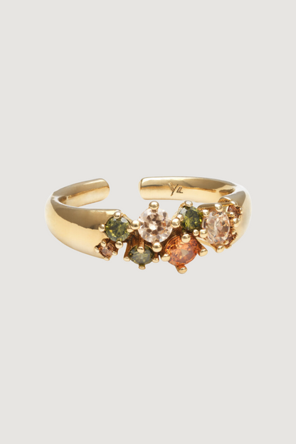 YLVA LI - MEADOW RING – PERIDOT/GOLD