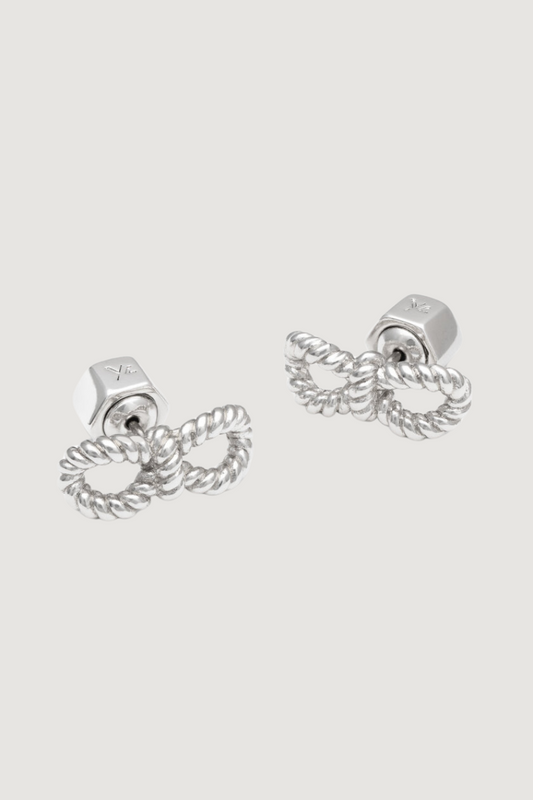 YLVA LI - YVES STUD EARRINGS – SILVER