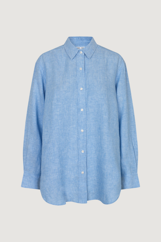 SAMSØE SAMSØE - SALOVA SHIRT - MID BLUE