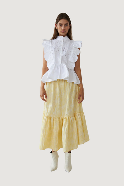 STELLA NOVA - HENDEL MY ANGLAISE BLOUSE - WHITE