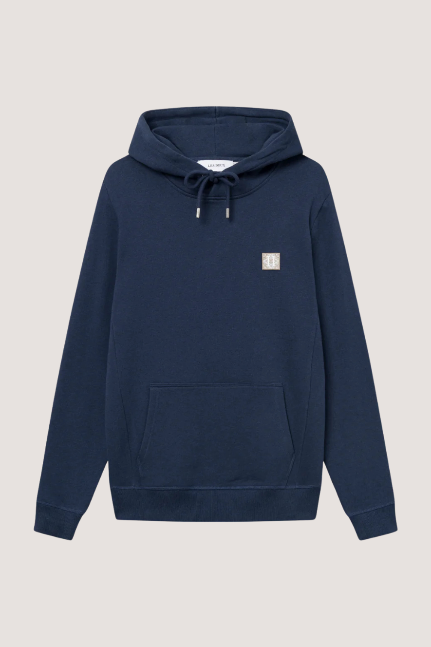 LES DEUX - PIECE 2.0 HOODIE - BLUEPRINT MELANGE