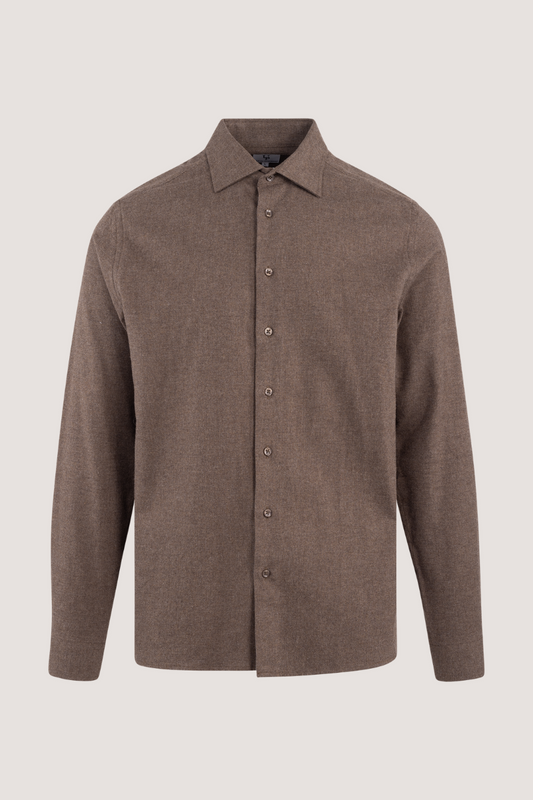 URBAN PIONEERS - BRIMI SHIRT - BROWN MELANGE