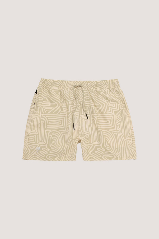 OAS COMPANY - SWIM SHORTS - CREAM GOLCONDA