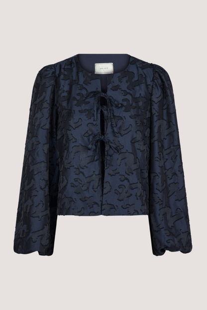 NEO NOIR - DALISKA ARTWORK BLOUSE - NAVY