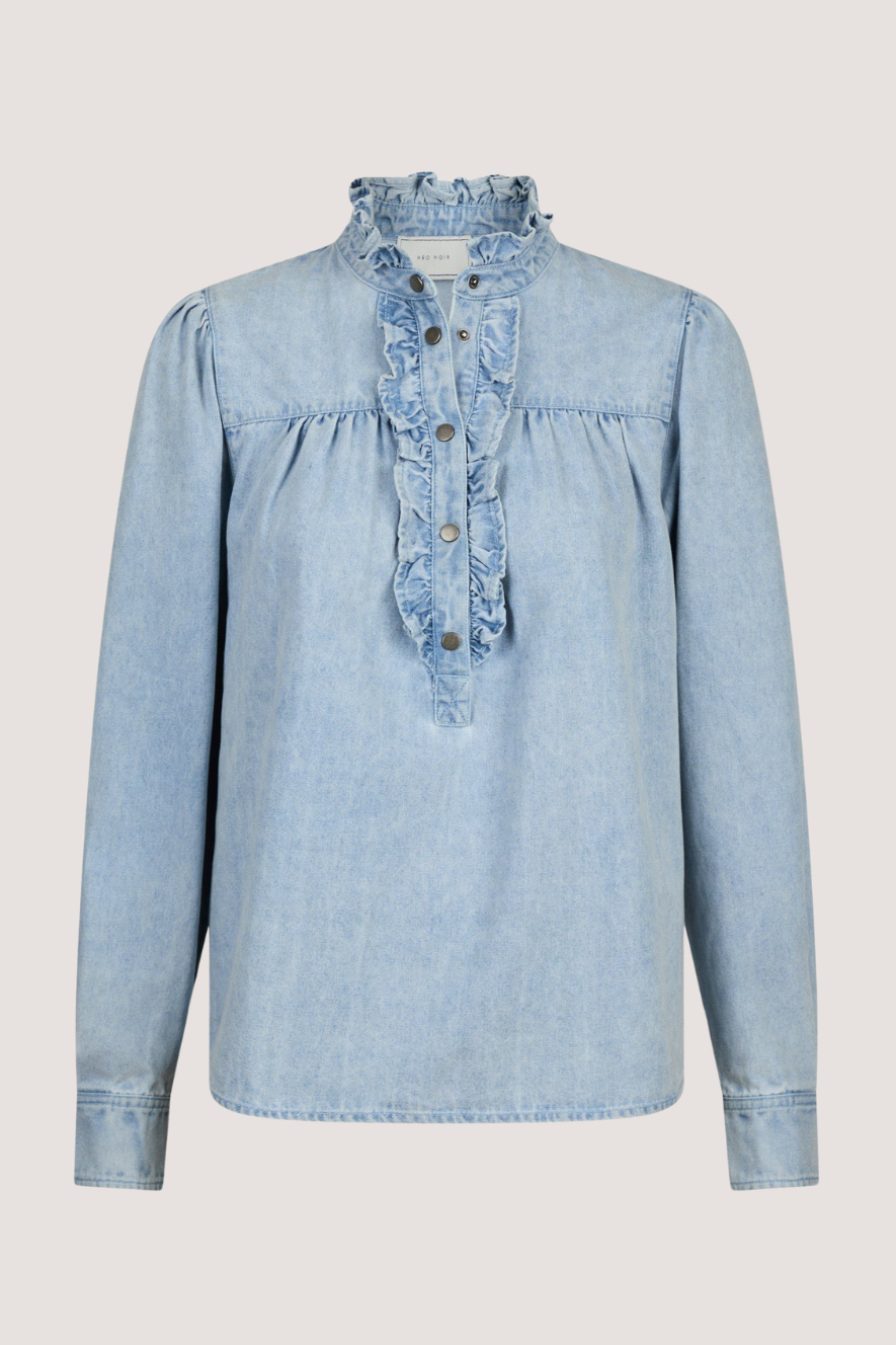 NEO NOIR - JUSTINE DENIM SHIRT - LIGHT BLUE