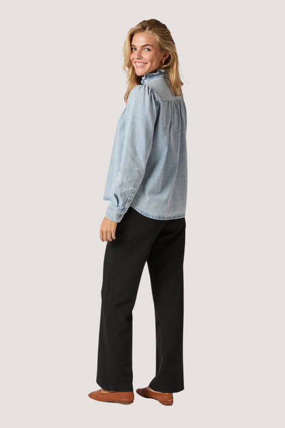 NEO NOIR - JUSTINE DENIM SHIRT - LIGHT BLUE