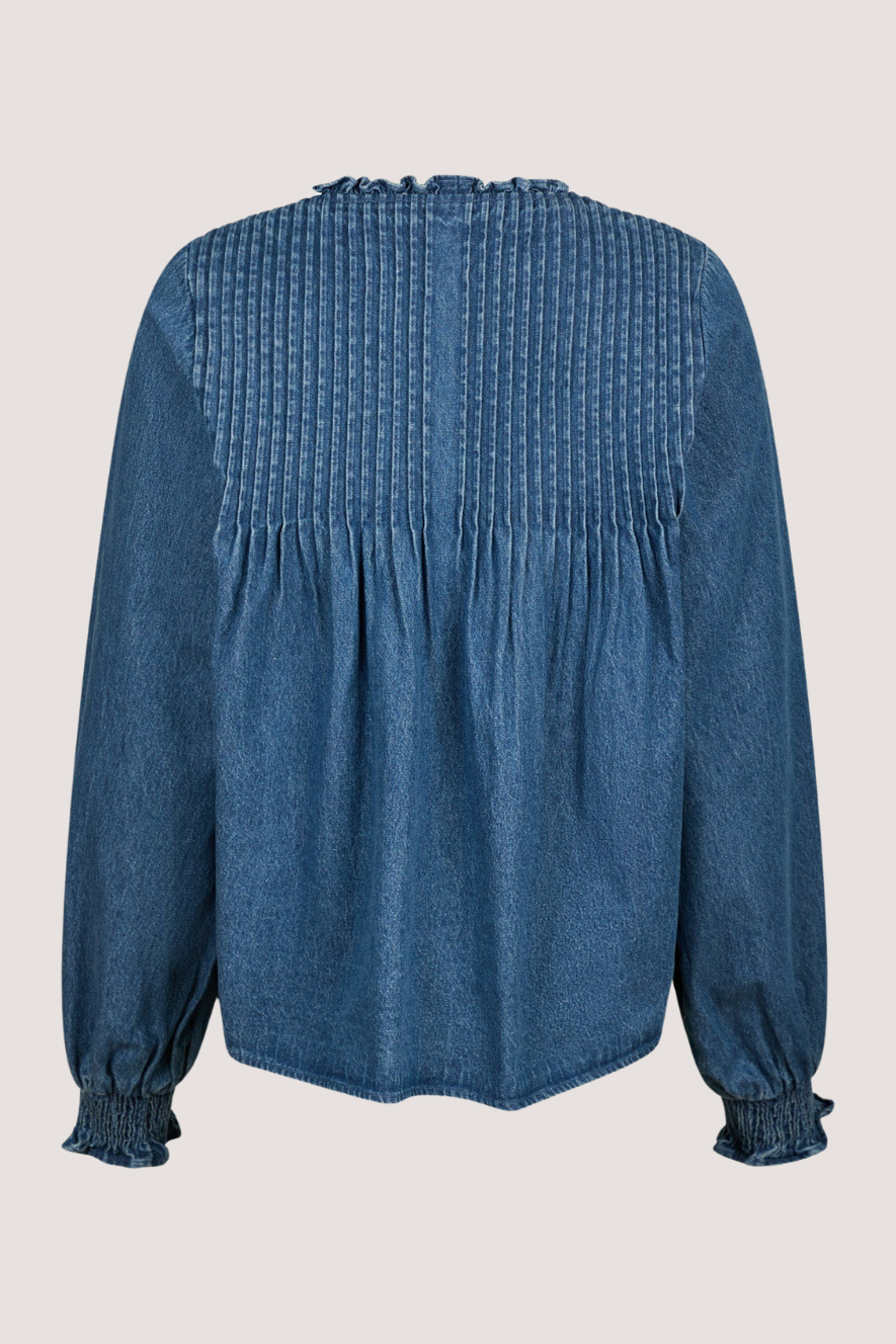 NEO NOIR - ILILO DENIM BLOUSE - BLUE