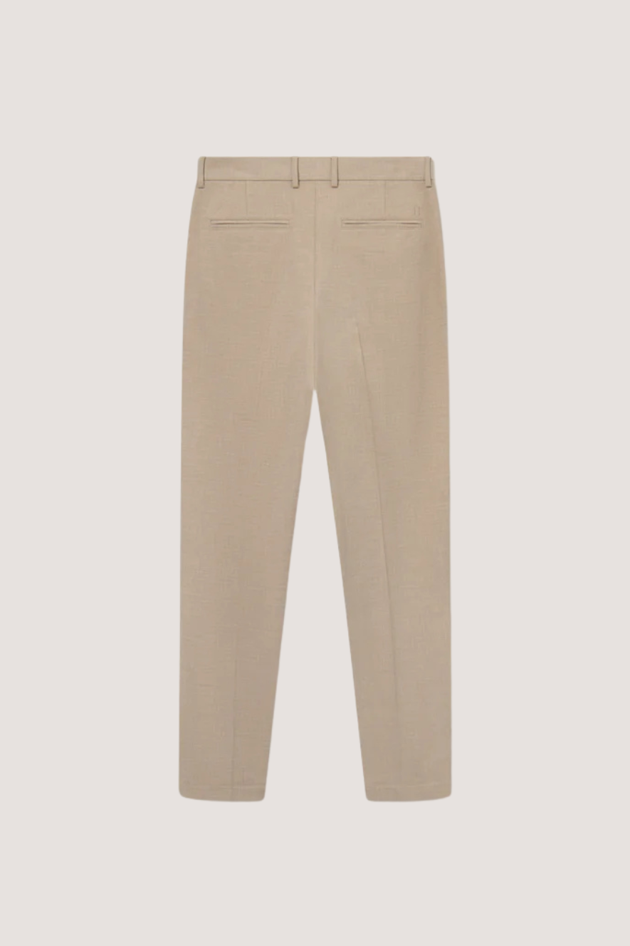 LES DEUX - COMO REG TEXTURE SUIT PANTS L - DARK SAND