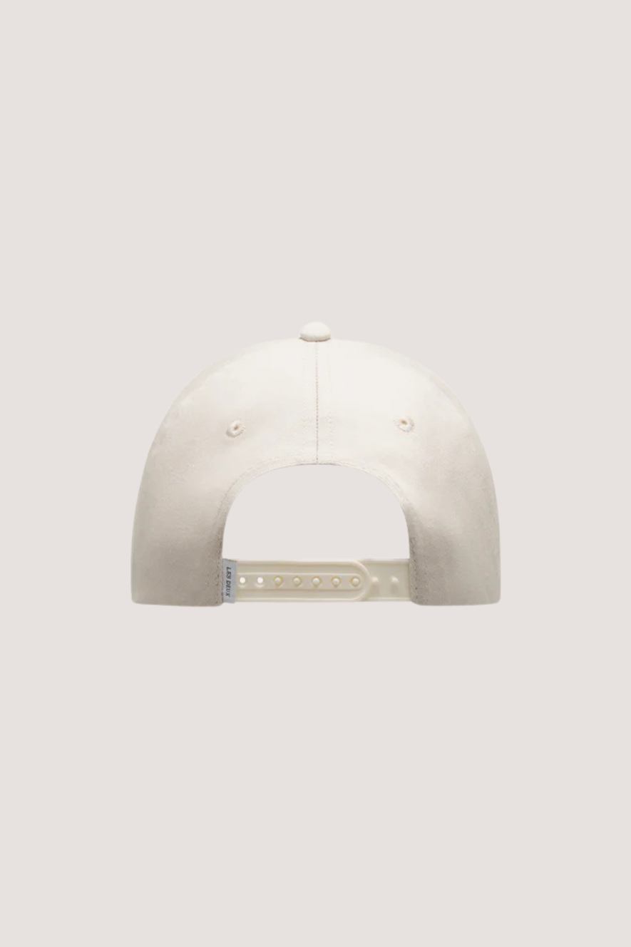 LES DEUX - BASEBALL CAP SUEDE - IVORY/DARK NAVY