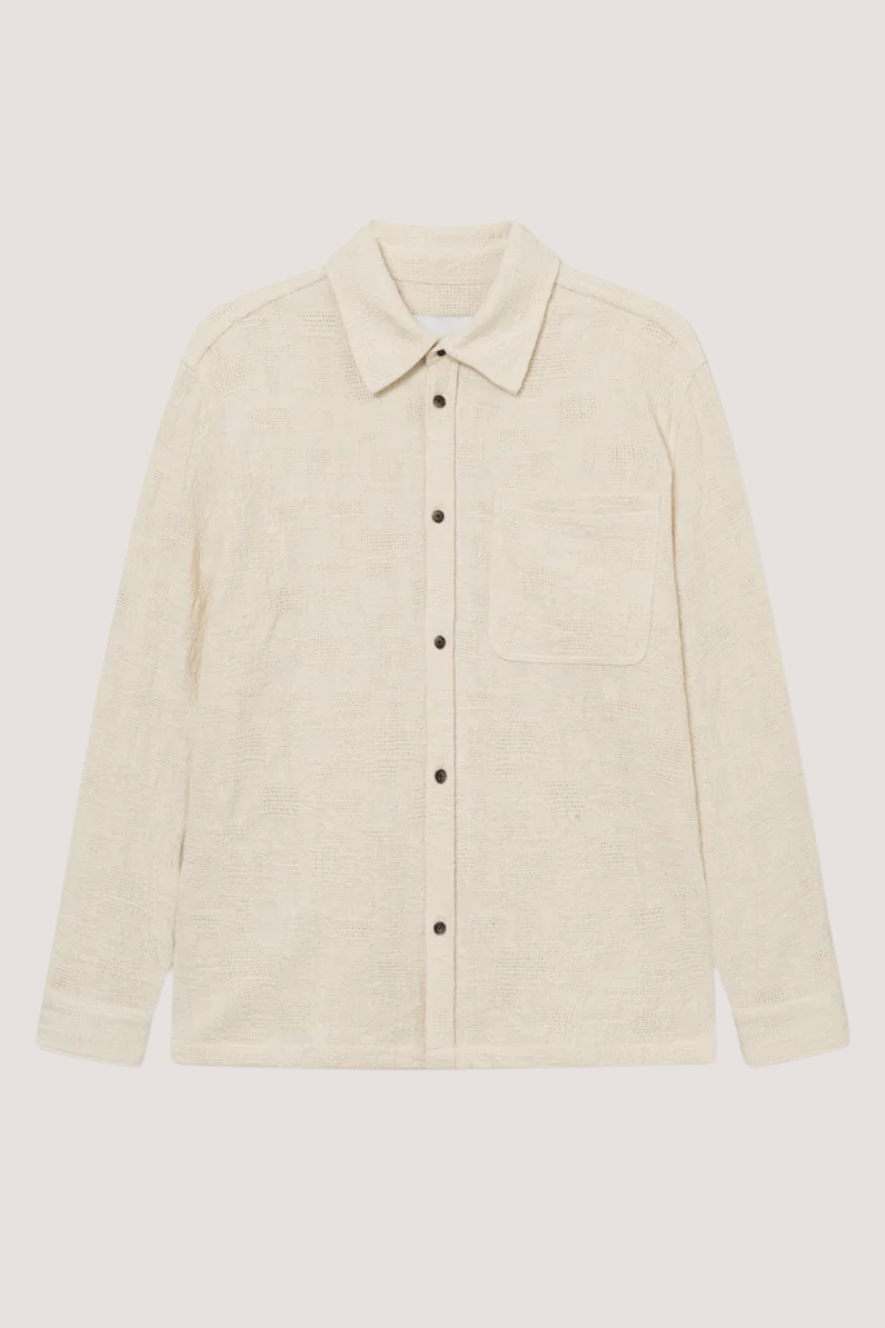 LES DEUX - KALEB STRUCTURE OVERSHIRT - IVORY