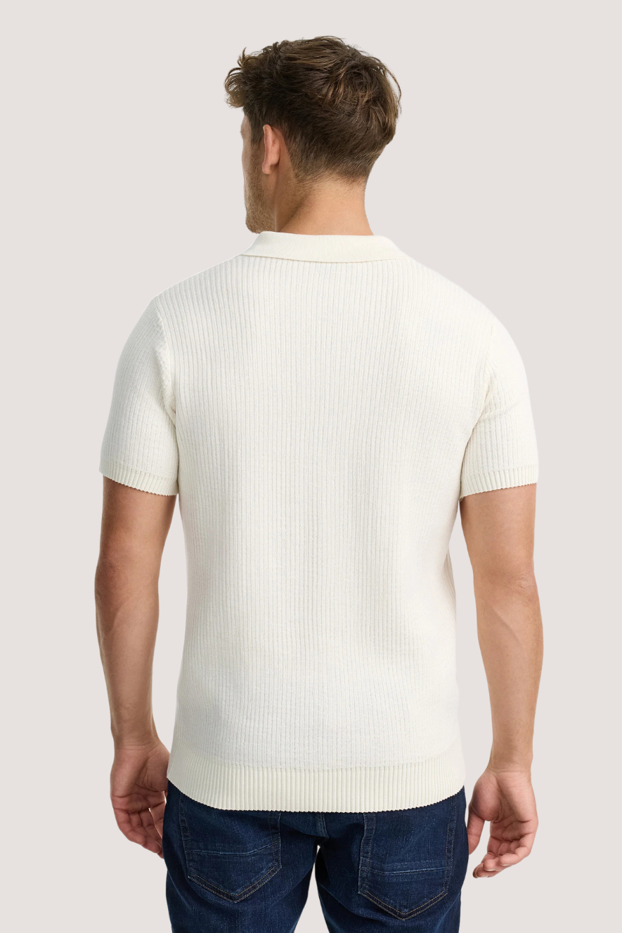 INDICODE - INHARLO POLO KNIT - OFF WHITE