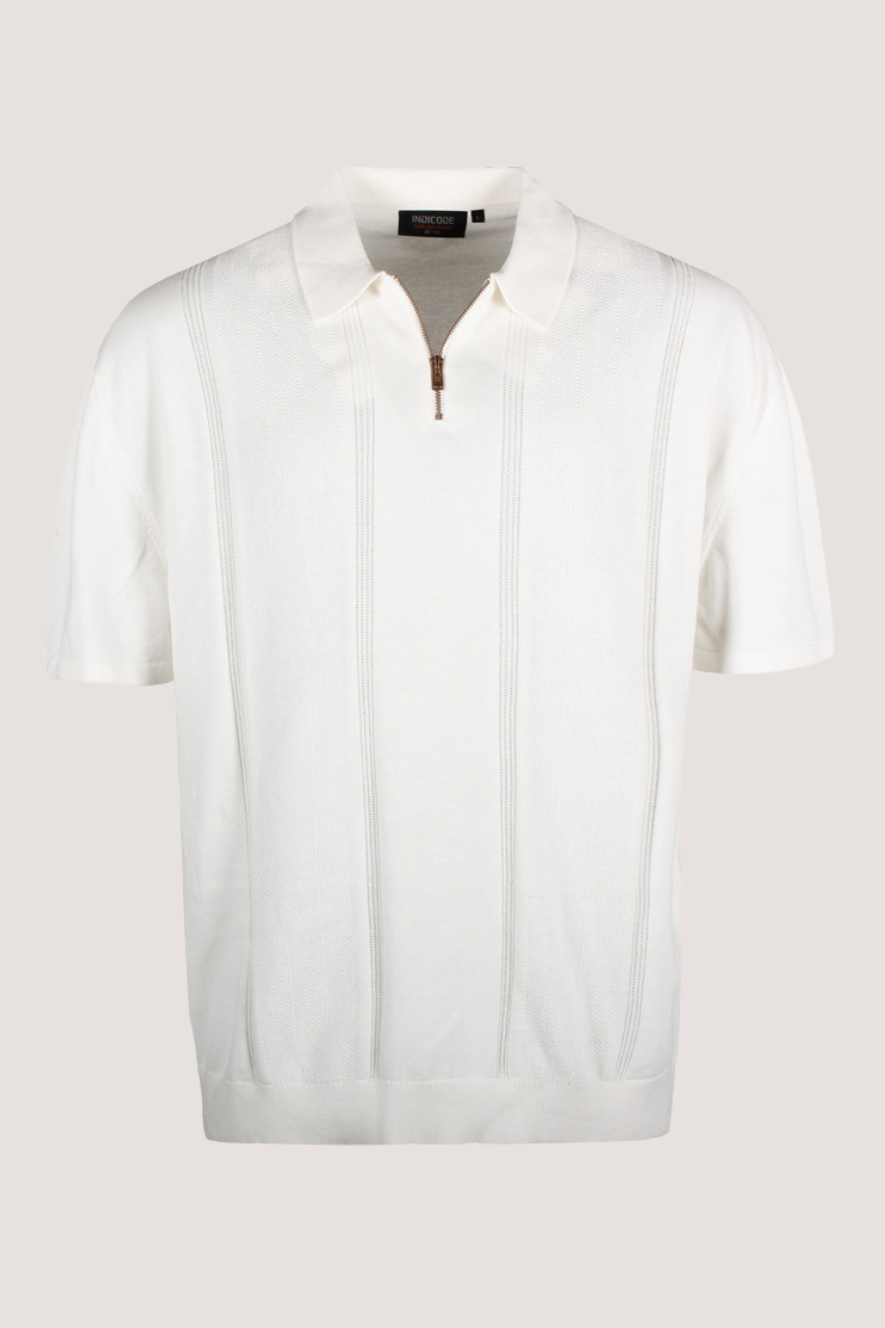 INDICODE - INSAGO POLO KNIT - OFF WHITE