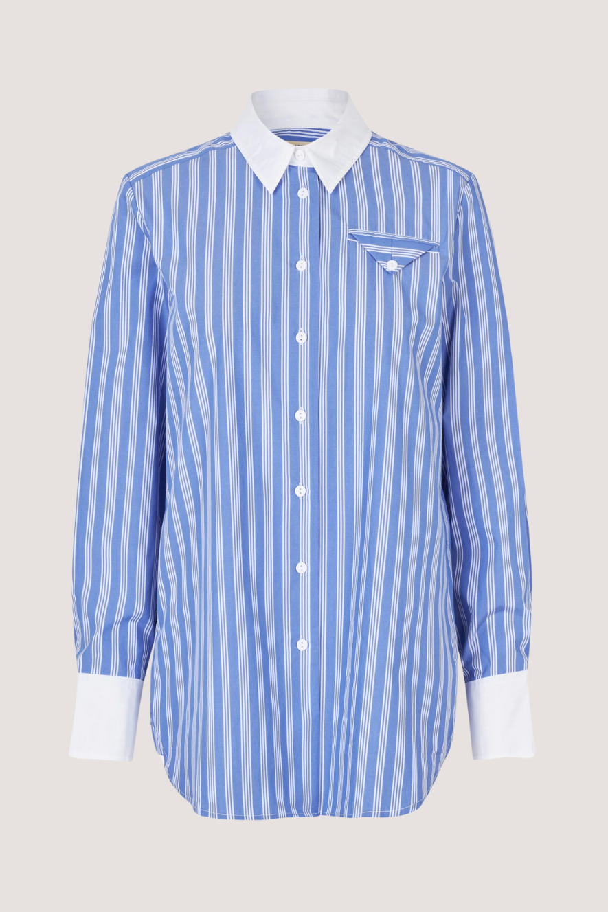 BAUM UND PFERDGARTEN - MEJRA SHIRT - WIDGE BLUE STRIPE