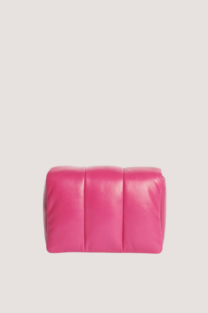 STAND STUDIO - ERY PANEL BAG - NEON PINK/SILVER