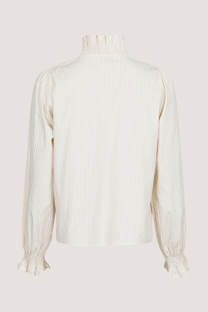 NEO NOIR - BRIELLE SINGLE STRIPE BLOUSE - SAND