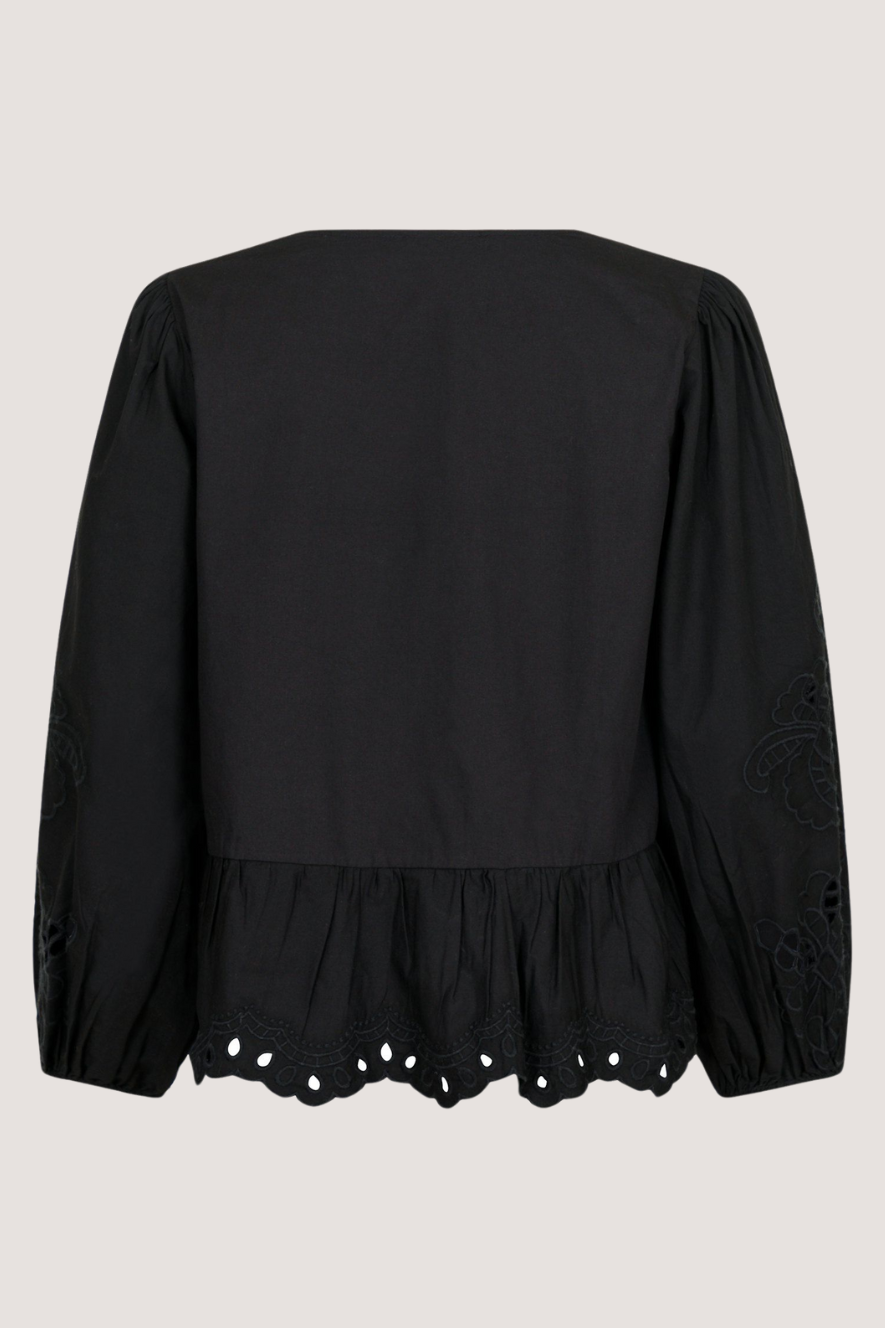 NEO NOIR - MAJA C POPLIN BLOUSE - BLACK