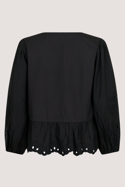 NEO NOIR - MAJA C POPLIN BLOUSE - BLACK