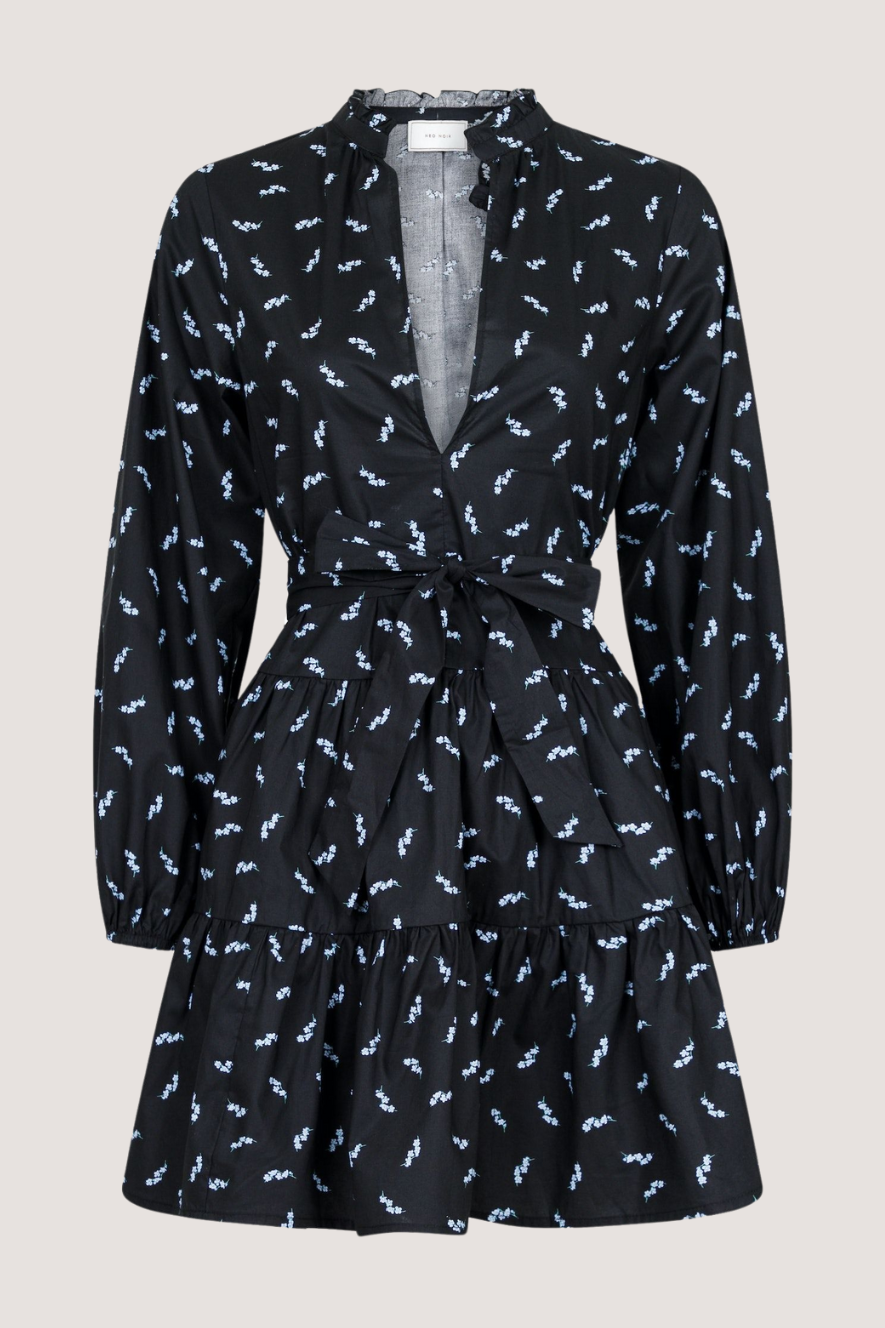 NEO NOIR - DEBBIE LITTLE FLOWER DRESS - BLACK