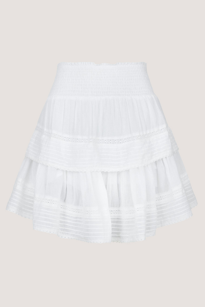 NEO NOIR - KENIA S VOILE SKIRT - WHITE