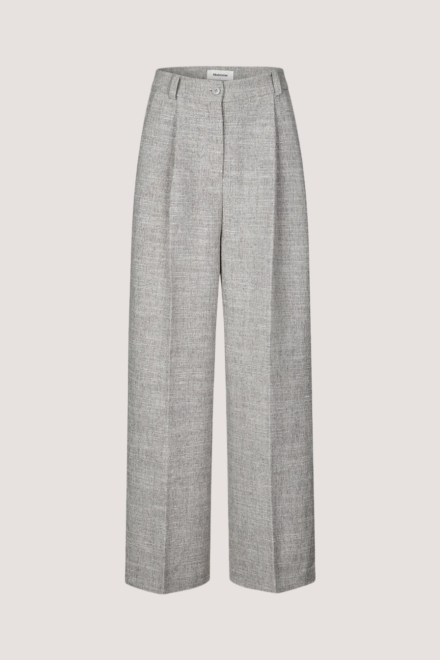MODSTRÖM - KIERAMD PANTS - GREY MELANGE