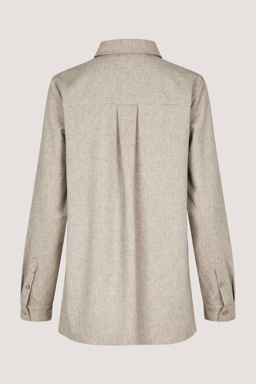 MODSTRÖM - KALEMMD SHIRT - BEIGE MELANGE