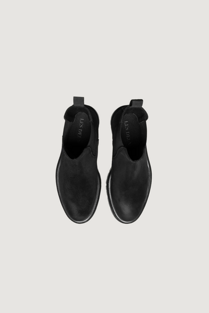 LES DEUX - TATUM SUEDE CHELSEA BOOT - BLACK