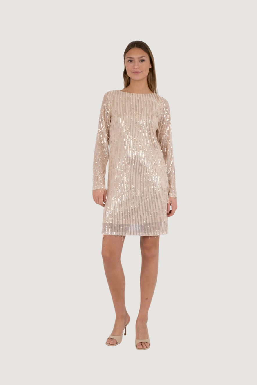 NEO NOIR - MALINE SEQUINS DRESS - ROSE GOLD