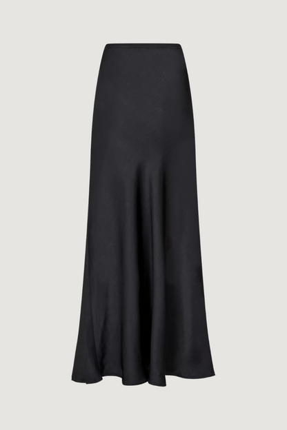 NEO NOIR - VICKY HEAVY SATEEN SKIRT - BLACK